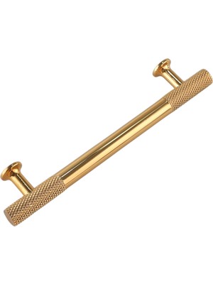 Deyhome Alüminyum Metal Altın Sarısı T Bar (Tırtıklı Çubuk) Kulp Mobilya Mutfak Çekmece Kapak Kulbu