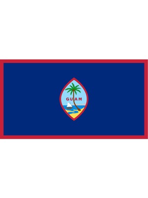Guam Ülke Bayrağı 45X24CM Duvar Tablosu Çerçevesiz Pvc Tablo