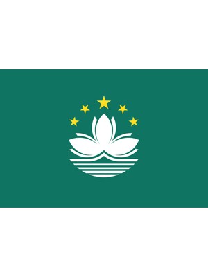 Makau Ülke Bayrağı 45X30CM Duvar Tablosu Çerçevesiz Pvc Tablo