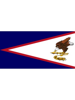 Amerikan Samoa Ülke Bayrağı 45X22CM Duvar Tablosu Çerçevesiz Pvc Tablo