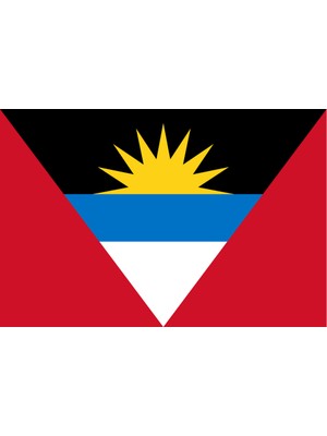 Antigua ve Barbuda Ülke Bayrağı 45X30CM Duvar Tablosu Çerçevesiz Pvc Tablo