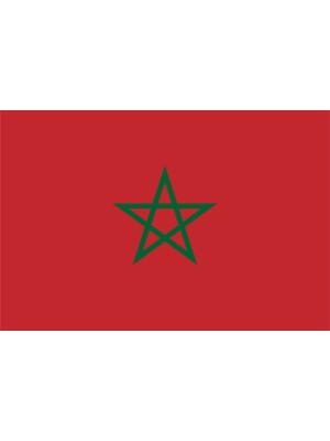 Fas Ülke Bayrağı 45X30CM Duvar Tablosu Çerçevesiz Pvc Tablo