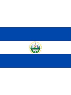 El Salvador Ülke Bayrağı 45X25CM Duvar Tablosu Çerçevesiz Pvc Tablo