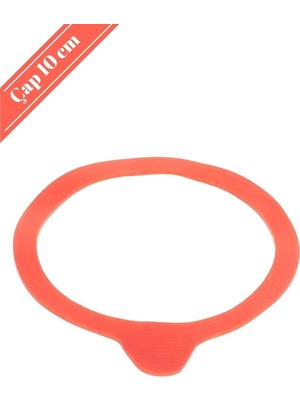 Turuncu Plastik Kavanoz Contası, 4'lü Set, Çap 100 Mm, Dayanıklı ve Şık Tasarım