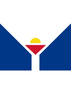 Saint Martin Ülke Bayrağı 45X30CM Duvar Tablosu Çerçevesiz Pvc Tablo