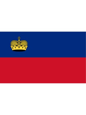 Liechtenstein Ülke Bayrağı 45X27CM Duvar Tablosu Çerçevesiz Pvc Tablo
