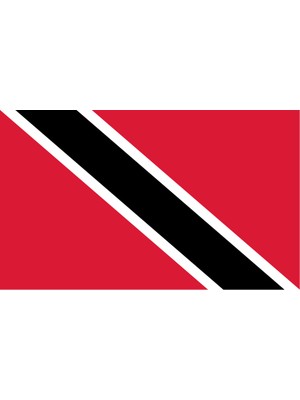 Trinidad ve Tobago Ülke Bayrağı 45X27CM Duvar Tablosu Çerçevesiz Pvc Tablo