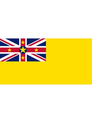 Niue Ülke Bayrağı 45X22CM Duvar Tablosu Çerçevesiz Pvc Tablo