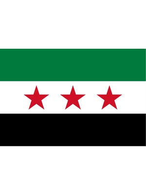 Suriye Ülke Bayrağı 45X30CM Duvar Tablosu Çerçevesiz Pvc Tablo