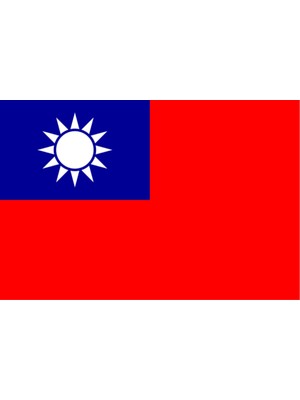Tayvan Ülke Bayrağı 45X30CM Duvar Tablosu Çerçevesiz Pvc Tablo