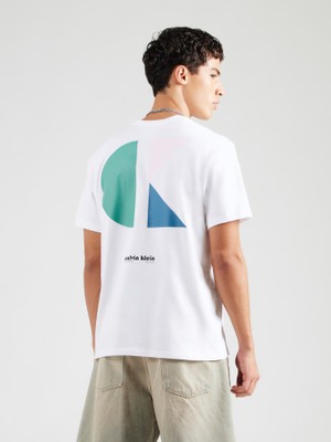 Calvin Klein Ck LV04RC827G Ss 20S Ck Bauhaus Logo Graphıc T Erkek Tshirt