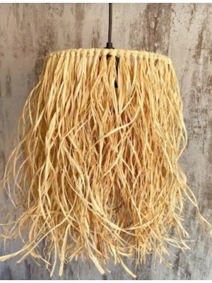 Şık Sarı Rafya Avize ile Mekanlarınıza Doğal ve Sıcak Bir Dokunuş Katın