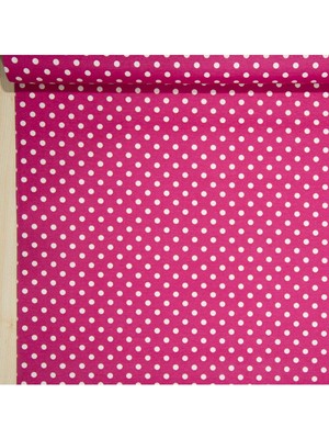 Fuşya Puantiyeli Nevresim Takımı, Çarşaf ve Örtülük Seti, Şık ve Rahat Uyku Decor.