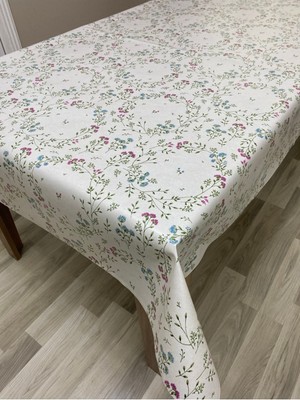 Astarlı Silinebilir Pvc Leke Tutmaz Muşamba Masa Örtüsü Bej