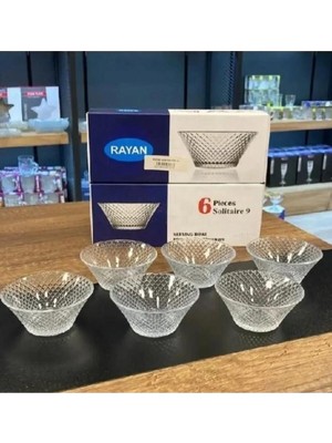 Turuncu 9 Cam 6'lı Kase Seti, Şık ve Kullanışlı Mutfak Gereci