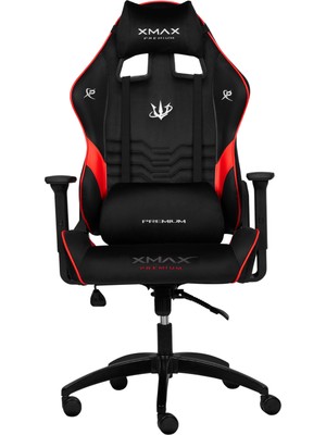 / Rio Terletmez Kısmi Derili Kadife Kumaş Kırmızı Siyah Gaming Oyuncu Koltuğu / 120 kg Taşır