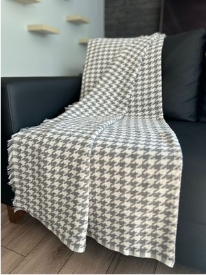 Gri Pamuklu Koltuk-Çekyat Örtüsü, Çift Taraflı, Terletmez, Kaymaz, Topuzsuz, 170X220