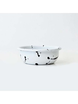 12 cm Emaye Kase Sıçratma Beyaz, Şık ve Kullanışlı Mutfak Gereci