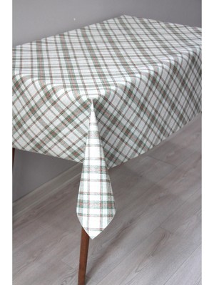 Yeşil Astarlı Silinebilir Pvc Muşamba Masa Örtüsü 128-AA