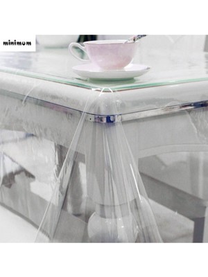 Şeffaf Ince Masa Örtüsü, Pvc, 0.40 Mm, Şık ve Dayanıklı