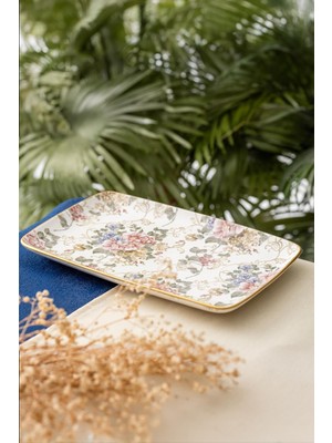 Çok Renkli Kayık Tabak 32 Cm, Şık ve Dayanıklı, Ev ve Davetler Için Ideal