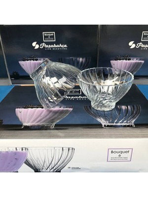 Modern Gri Cam Kase Seti, 6'lı Paket, Şık ve Dayanıklı Tasarım