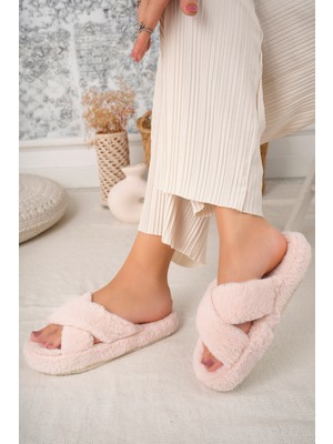 Nmoda Kadın Ev Terliği Peluş Terlik Çeyiz Terliği Bohça Terliği Ses Yapmaz Taban