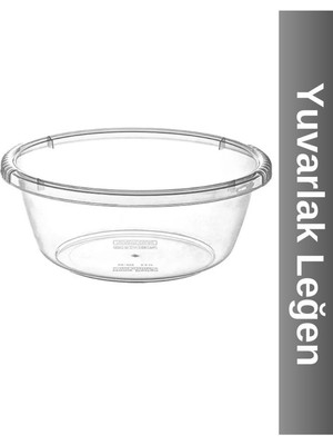 Beyaz Yuvarlak Badya 5.5 Lt. Leğen BD-915, Şık ve Kullanışlı Ev Gereçleri