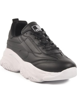 Walkway DRK171 G Siyah-Beyaz Unisex Hafif Esnek Mevsimlik Spor Ayakkabı