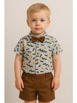 Papyonlu Şortlu Erkek Takım