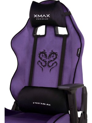 / Rio Balerion Terletmez Kadife Kumaş Mor Gaming Oyuncu Koltuğu / 120 kg Taşır