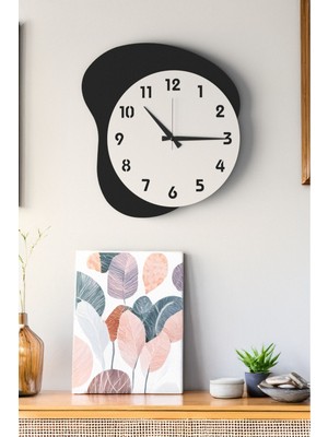 Dekoratif Yeni Modern Regor Ahşap Duvar Saati 48CM