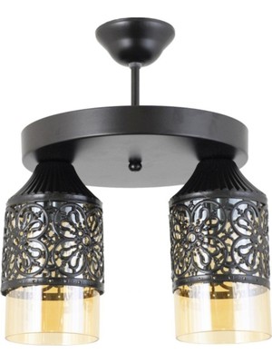 Ikili Spor Model Modern Retro Rustik Avize, Şık ve Özgün Tasarım, Ev ve Mekan Dekoru Için