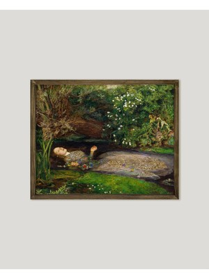 Bej Ahşap Çerçeveli Güzel Poster Dekorasyonu