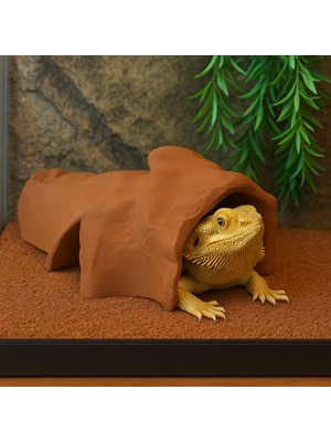 Sürüngenler Için Ağaç Kabuğu Saklanma Alanı | Kertenkele & Yılanlara 3D Teraryum Tünel Dekor