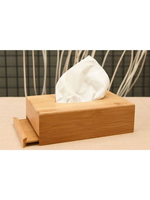 Bambu Peçetelik ve Saklama Kutusu 23X11X8 Cm, Şık ve Kullanışlı Tasarım
