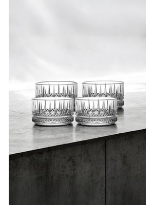 4'lü Kristal Cam Kase Seti, 220 Ml, Şık ve Zarif Dekoratif Ürünler