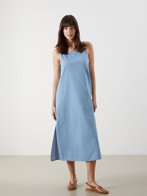 Lc Waikiki Yeni Sezon U Yaka Askili Jean Elbise - S5L721Z8