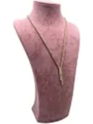 Yerli Süet Kumaş Manken Pembe 25/12 cm Takı Sergileme Gerdanlık