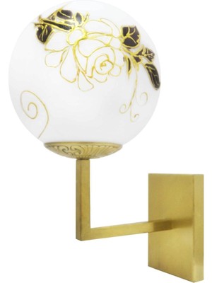 Beyaz Eskitme Gül Desenli Aplik, Şık ve Doğal Dekoratif Detay.