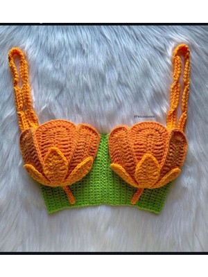 Tığ Işi Kadın Büstiyer,tasarım