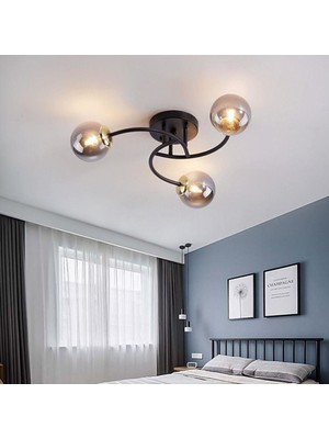 Modern Üçlü Cam Avize, Şık Tasarım ve Zarif Görünüm ile Evinizi Aydınlatır