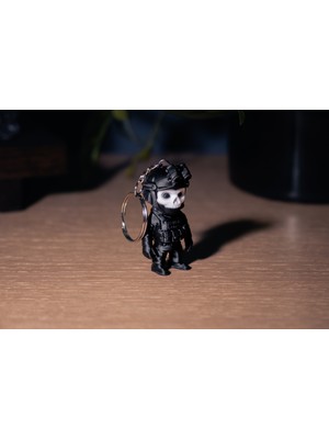 Ghost Gamer Mini Figür – Call Of Duty Temalı Chibi Figür Anahtarlık