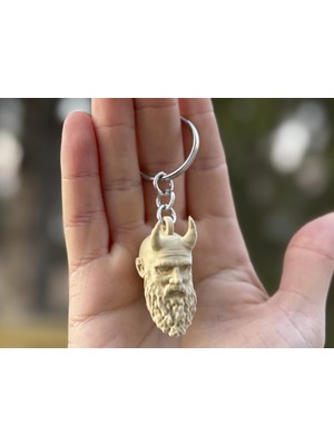 Mimir’s Head Keychain