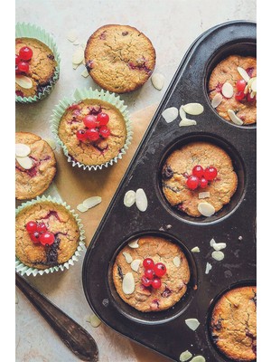 12'li Siyah Yanmaz Yapışmaz Muffin ve Kek Kalıbı Seti
