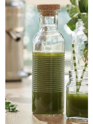 Beyaz 1070CC Mantar Kapaklı Şişe, Pratik ve Şık Saklama Çözümü