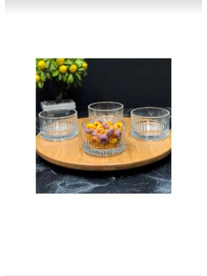 4'lü Beyaz Cam Kase Takımı, Şık ve Dayanıklı Set