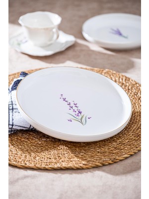 Beyaz 20 cm Porselen Yuvarlak Tabak, Şık ve Hafif Tasarım