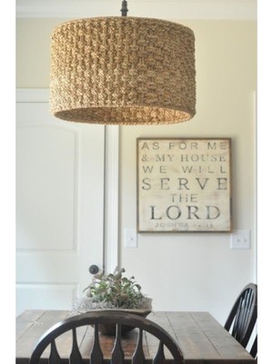 Bej Bohem Sepet Örme Halat Avize, Şık ve Doğal Aydınlatma Detayları