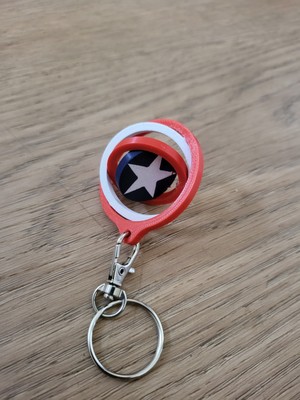️ Captain America Kalkan Keychain